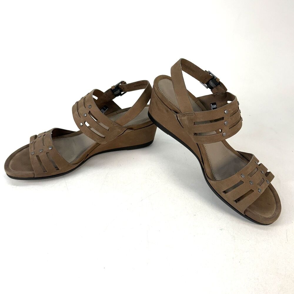 ECCO Women’s “Touch 45” Sandals Size EU 37 (US 6-6.5) Tan Suede